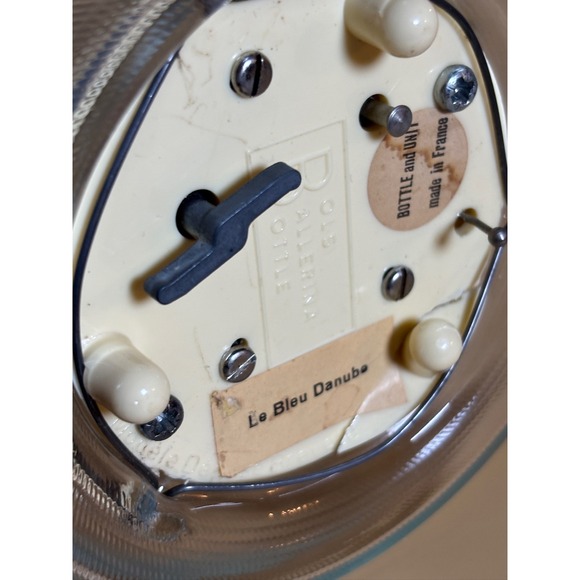 VTG BOLS Glass Ballerina Music Box Le Bleu Danube Germany Dancer - Picture 6 of 9